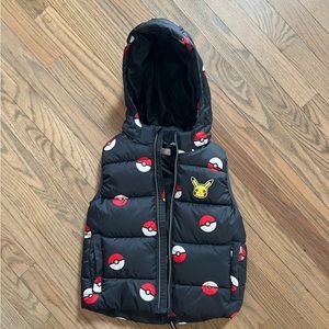 Pokémon Puffer Vest H&M size 6-7
